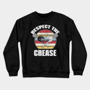 Respect The Crease Lacrosse Crewneck Sweatshirt
